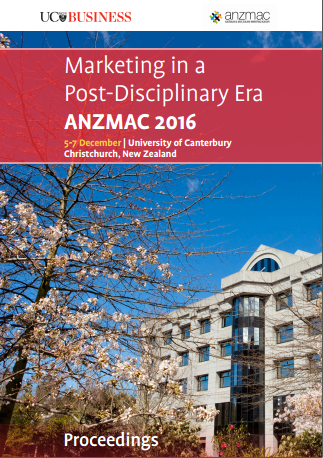 Marketing in a Post-Disciplinary Era ANZMAC 2016